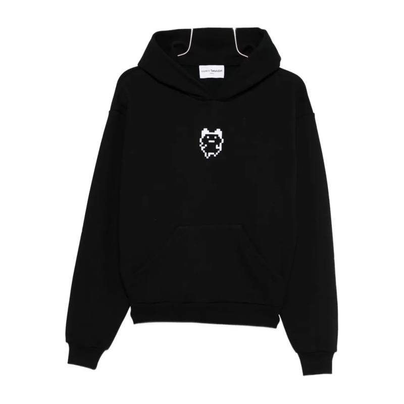Coperni  Relaxed Fit Cotton Sweatshirt With Hood Black