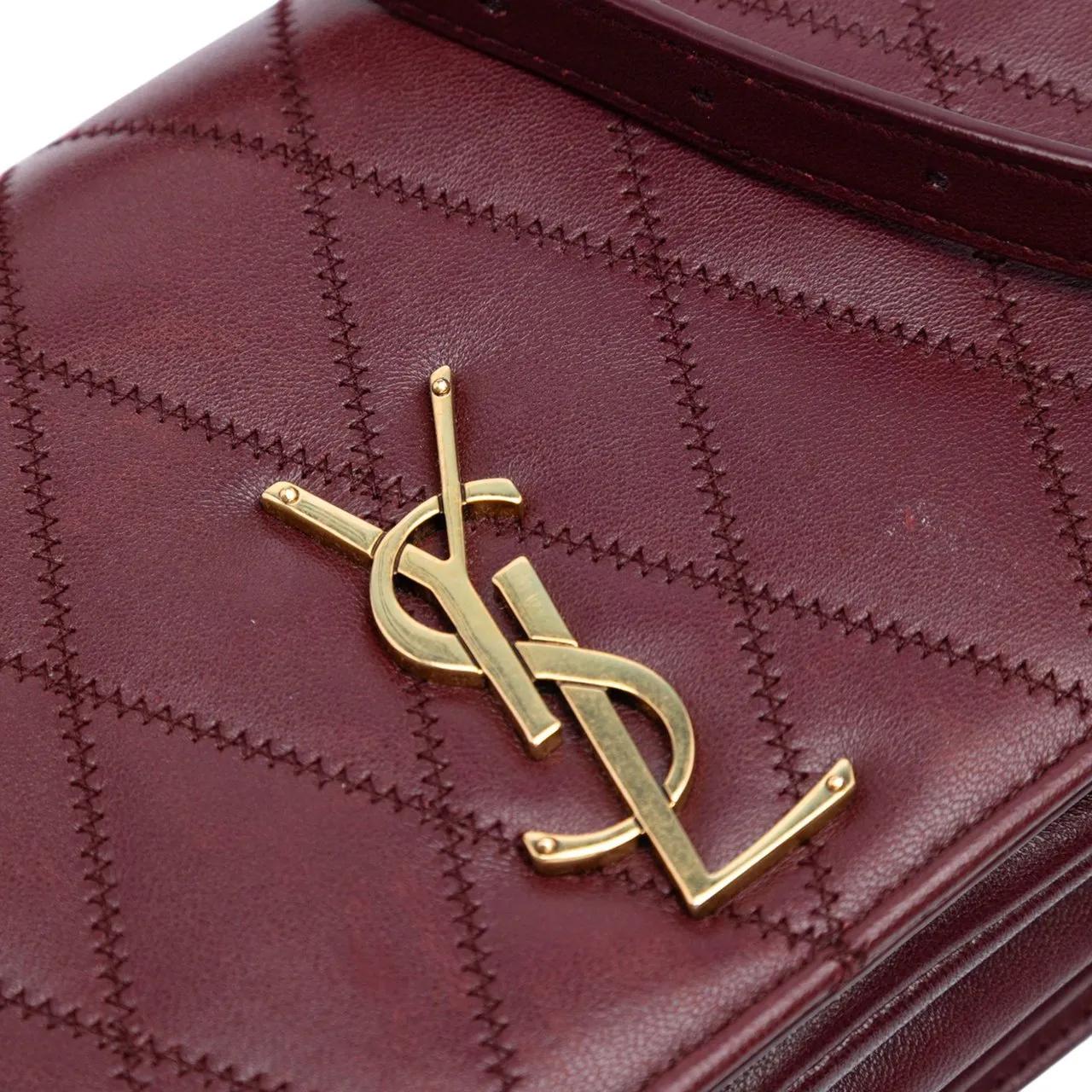 Thumbnail - Saint Laurent Hobo Bags - Diamond Quilted Lambskin Angie Chain Bag - Gr. unisize - in Rot - für Damen