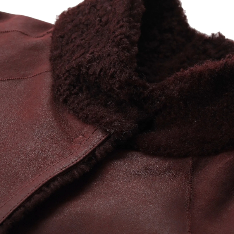 Werner Christ Jacke Wendejacke Grace aus Leder rot(Image 5)