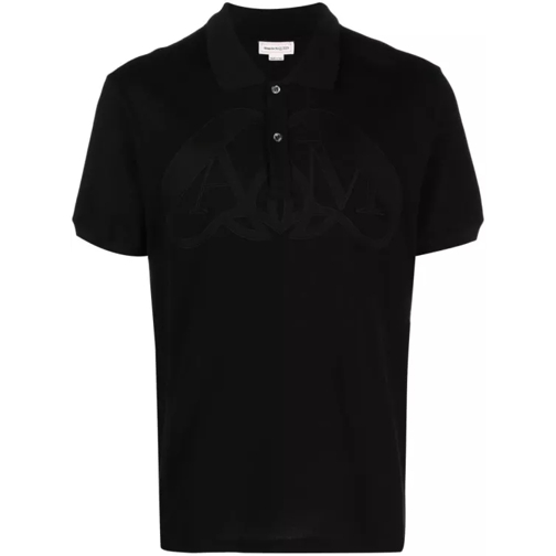 Alexander McQueen Black Seal Polo Shirt Black 