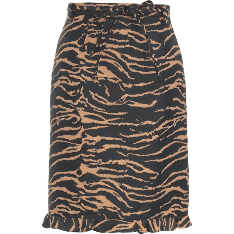 Arte Antwerp Jupe midi Animalier midi skirt 'Smilla' schwarz