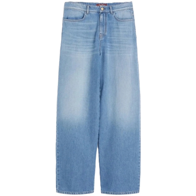 Max Mara Jeans mit geradem Bein Jeans Clear Blue blau