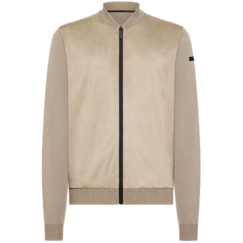 Rrd Daunenjacke Nabucco Full Zip Soft Knit Tobacco taupe