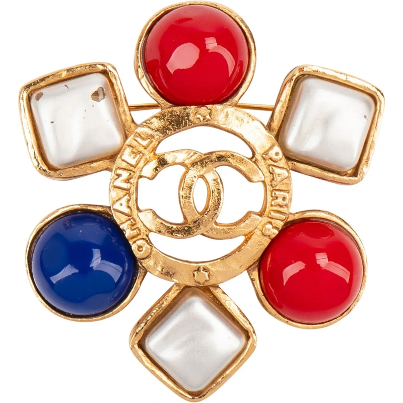 Chanel  Chanel Golden France Brooch mehrfarbig