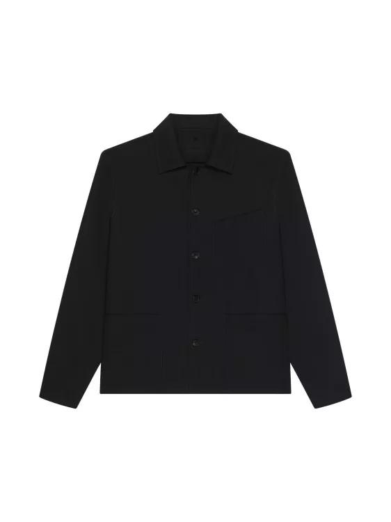 Givenchy - Double Face Overshirt - Größe 41 - schwarz