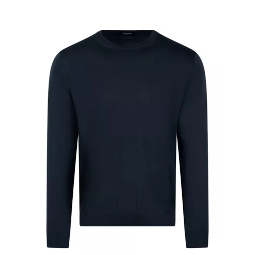 Drumohr Cotton Knit Sweater Blue 