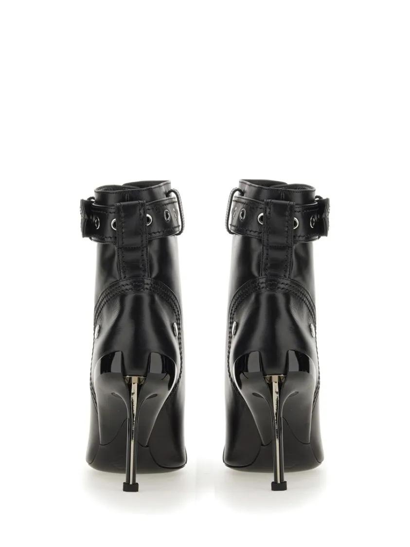 Thumbnail - Alexander McQueen Stiefel - Slash Biker Boot - Gr. 36 (EU) - in Schwarz - für Damen