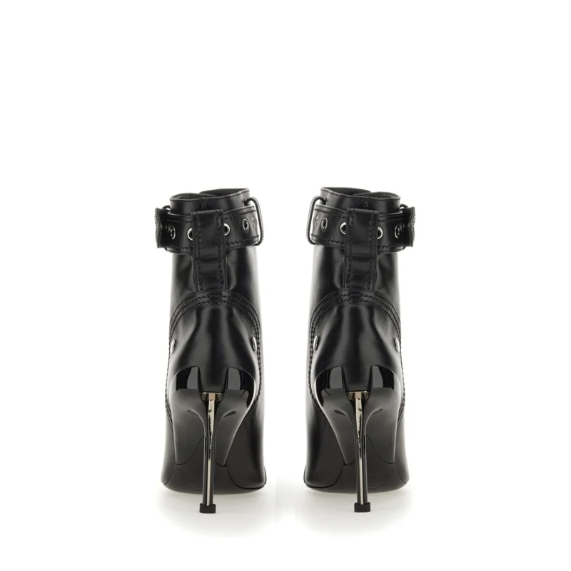 Alexander McQueen Stiefel Slash Biker Boot Black (Image 5)