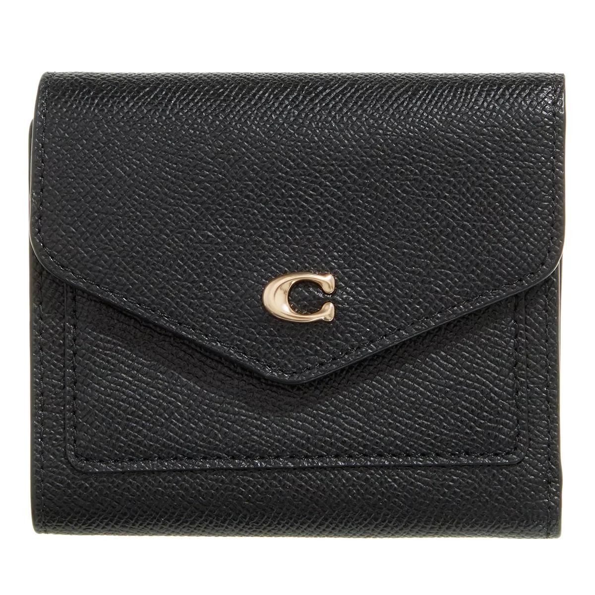 Coach Portemonnaie - Crossgrain Leather Wyn Small Wallet - Gr. unisize - in Schwarz - für Damen