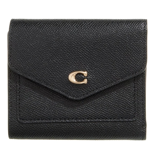 Coach Crossgrain Leather Wyn Small Wallet li/black Tri-Fold Wallet