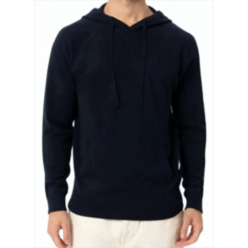 Mc2 Saint Barth  Hooded Wool Sweater With Kangaroo Pocket Black