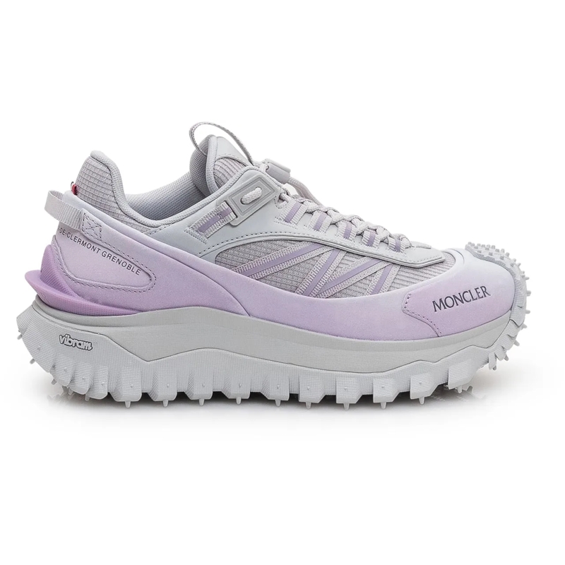 Moncler Low-Top-Sneaker Sneaker Trailgrip Low con Lacci e Suola Dentellata lila