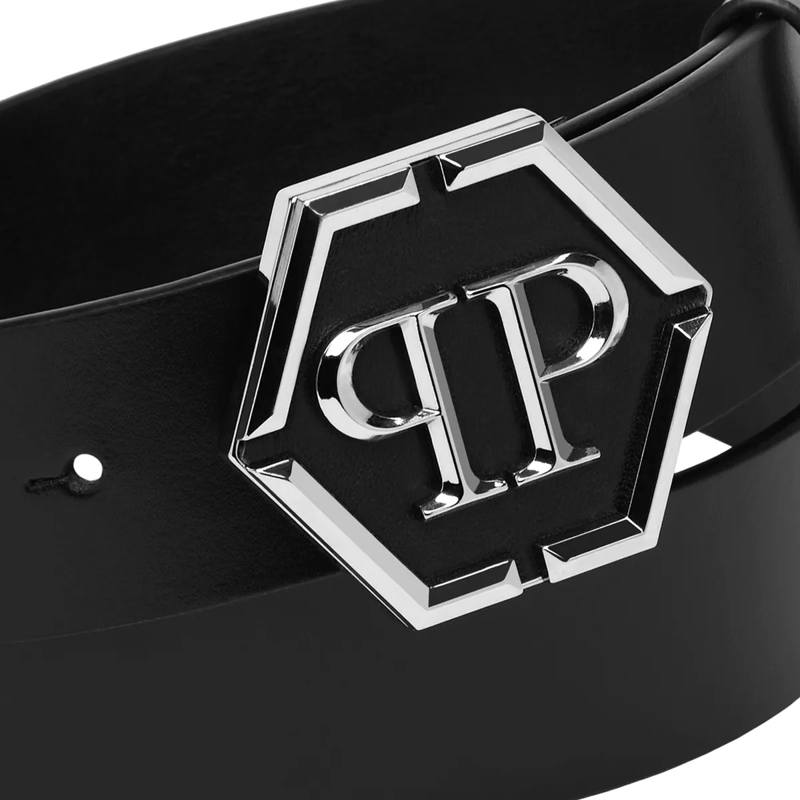 Philipp Plein Gürtel Gürtel Hexagon schwarz(Image 3)