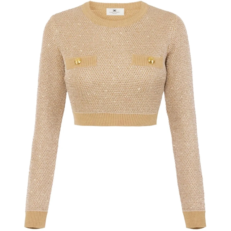 Elisabetta Franchi  Sweaters Beige beige