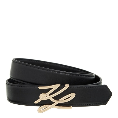 Karl Lagerfeld Ledergürtel K/Autograph Md Belt H3 Black