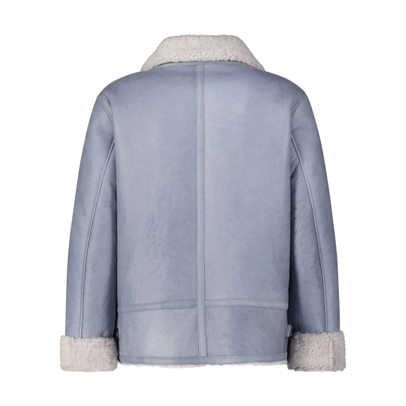 Werner Christ Lederjacke Pilotenjacke Alim aus Leder blau(Image 2)