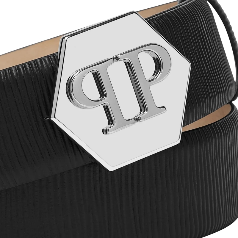Philipp Plein Gürtel Gürtel Hexagon schwarz(Image 3)