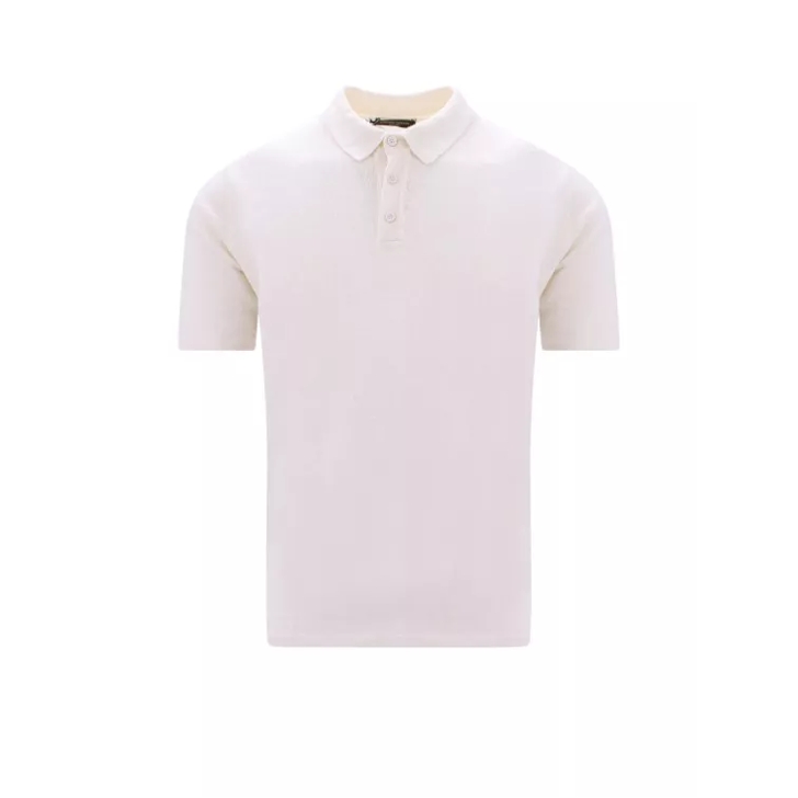 plain polo shirt white