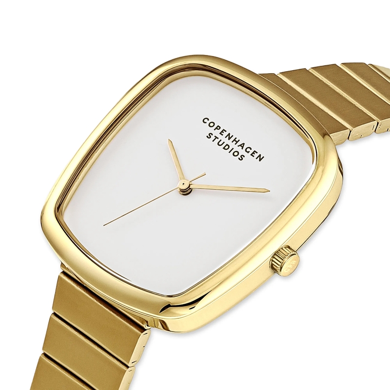 Copenhagen Quarzuhr Edelstahl Curved Watch gold(Image 4)