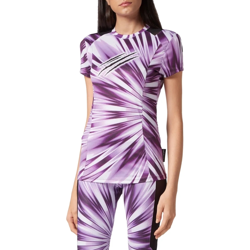 Plein Sport T-Shirt T-Shirt Scratch lila