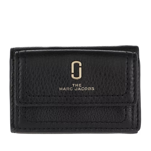 Marc Jacobs The Softshot Mini Trifold Wallet Black Vikbar plånbok