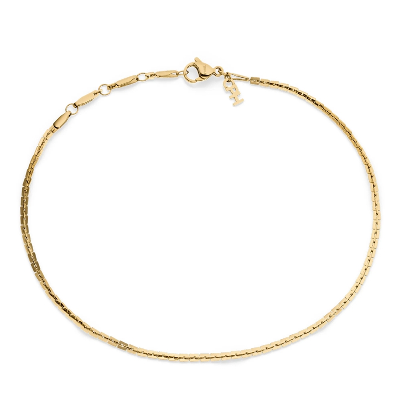 Copenhagen Fußkettchen Edelstahl Fine Edgy gold
