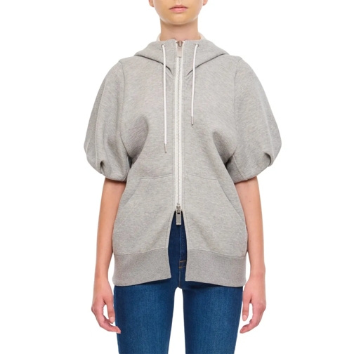 Sacai Sponge Sweat Hoodie Grey Camicie