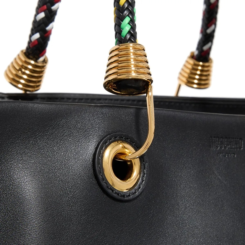 Moschino Shopper Braided Cord Nero(Image 5)