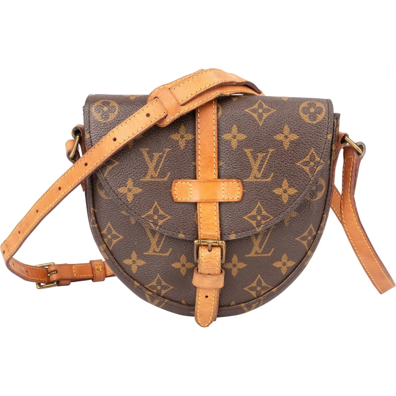 Louis Vuitton Schultertasche Louis Vuitton Canvas Monogram Chantilly PM Crossbo braun