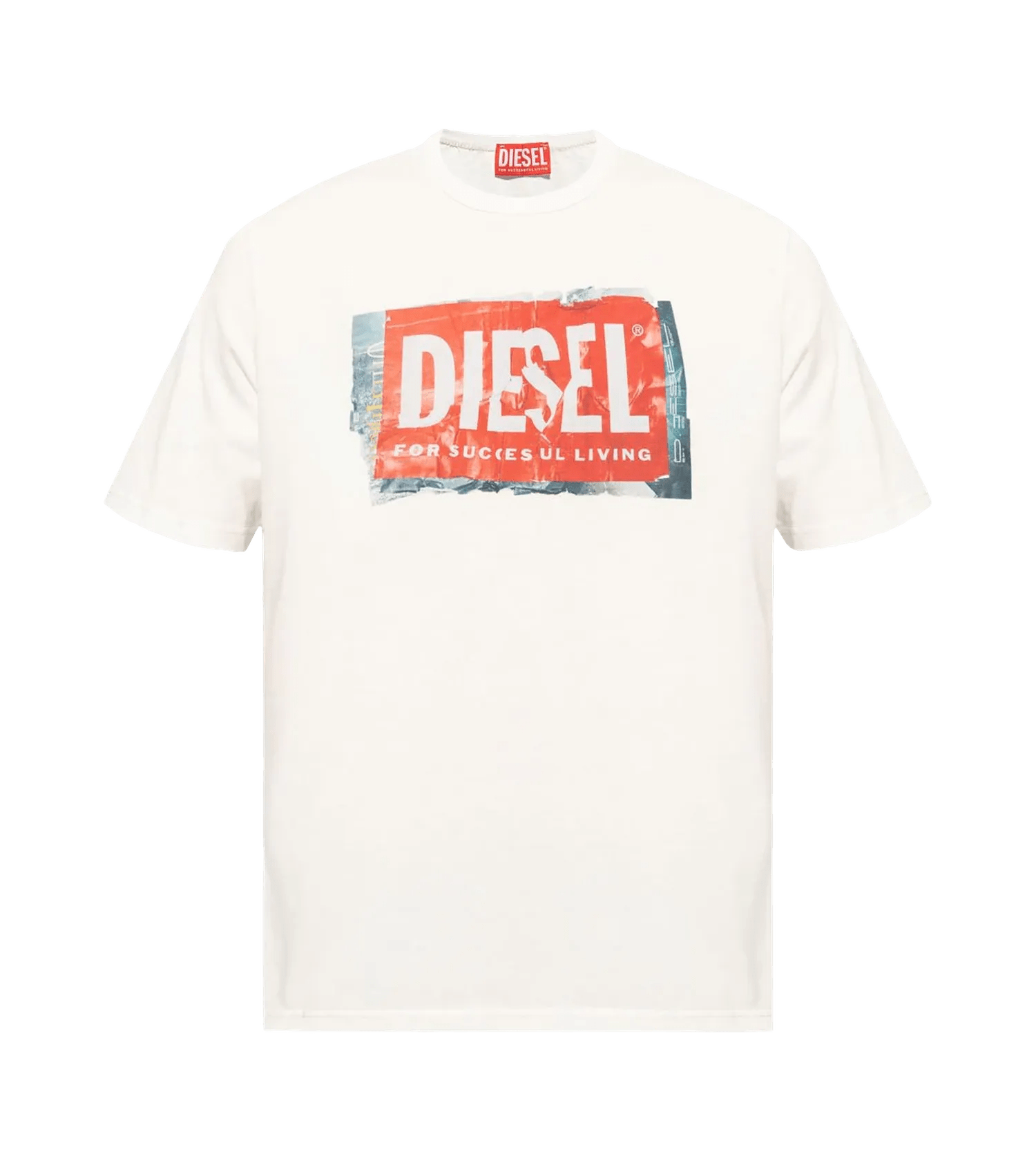 Diesel - T-Shirt mit Logo-Print - Größe XXL - multi