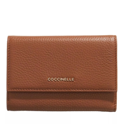 Coccinelle Metallic Soft Brule Vikbar plånbok