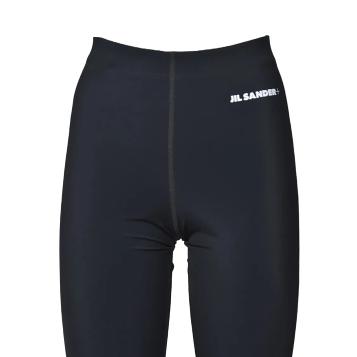 【送料&関税込】Jil Sander Technical Fabric Leggings Jil Sander Black Technical Fabric Leggings Print Black