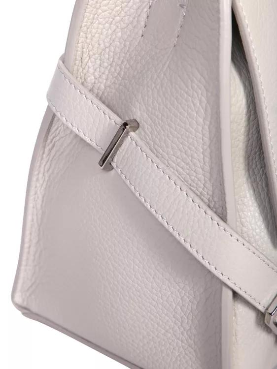 Orciani Logo Handtas met Verstelbare Schouderband Gray Dames