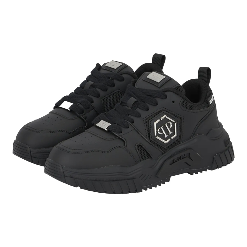 Philipp Plein Low-Top-Sneaker Lo-Top Turnschuhe Hexagon schwarz