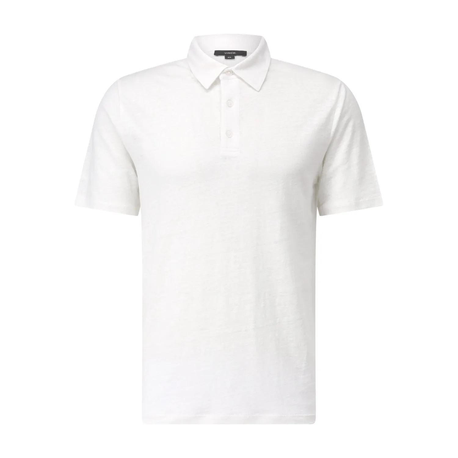 Thumbnail - Vince - Polo-Shirt aus Leinen - Größe XL - weiß