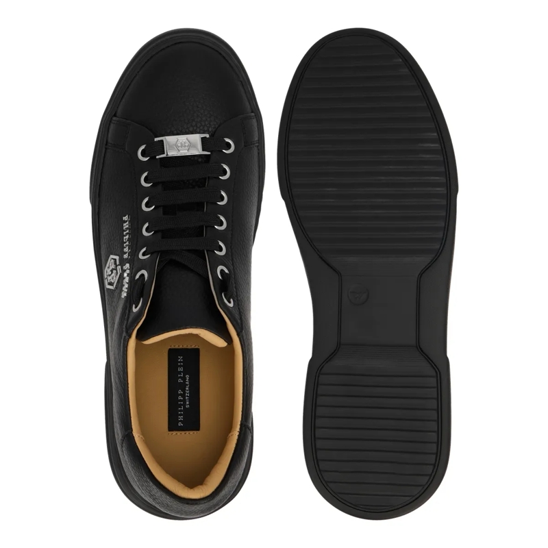 Philipp Plein Low-Top-Sneaker Lo-Top Turnschuhe Hexagon schwarz(Image 4)