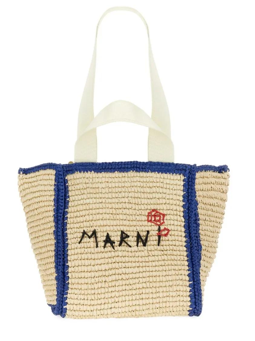 Marni Shoppers & Totes "Sillo" Small Shopper Bag in bruin