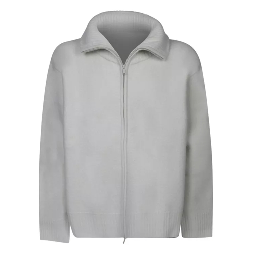 Studio Nicholson Merino Wool Pullover Polo Shirt Grey 