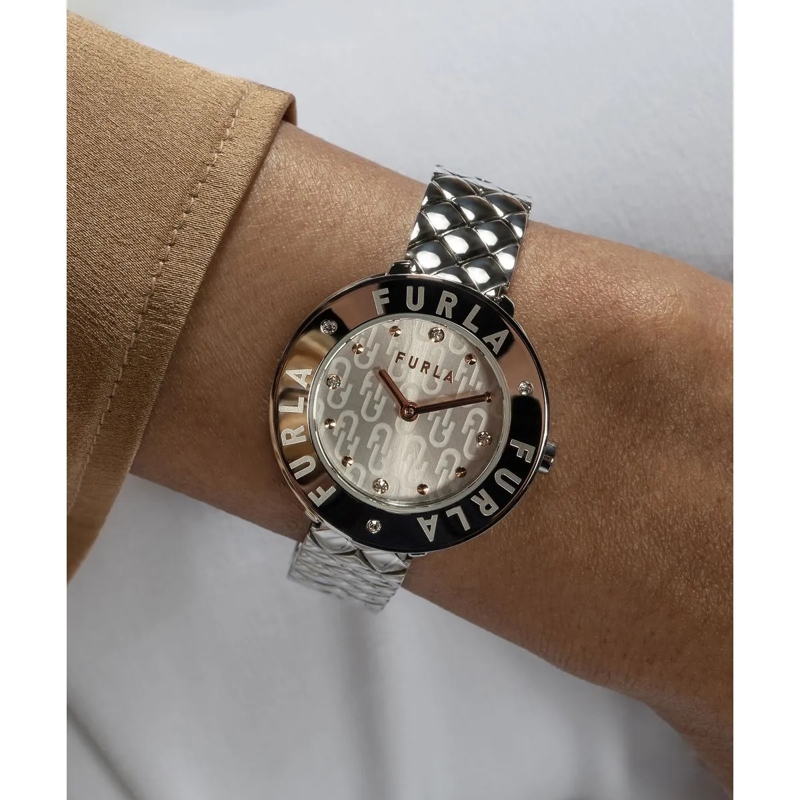 Furla Quarzuhr Quarz-Analoguhr Furla Essential silber(Image 3)