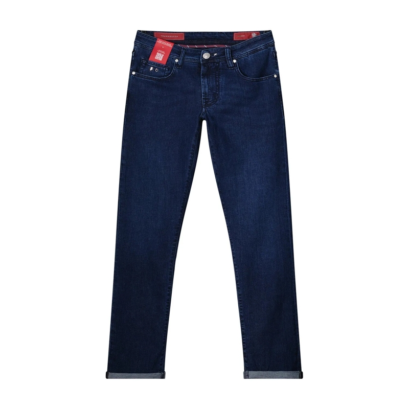 Tramarossa Pantalon Slim-Fit Jeans Michelangelo blau