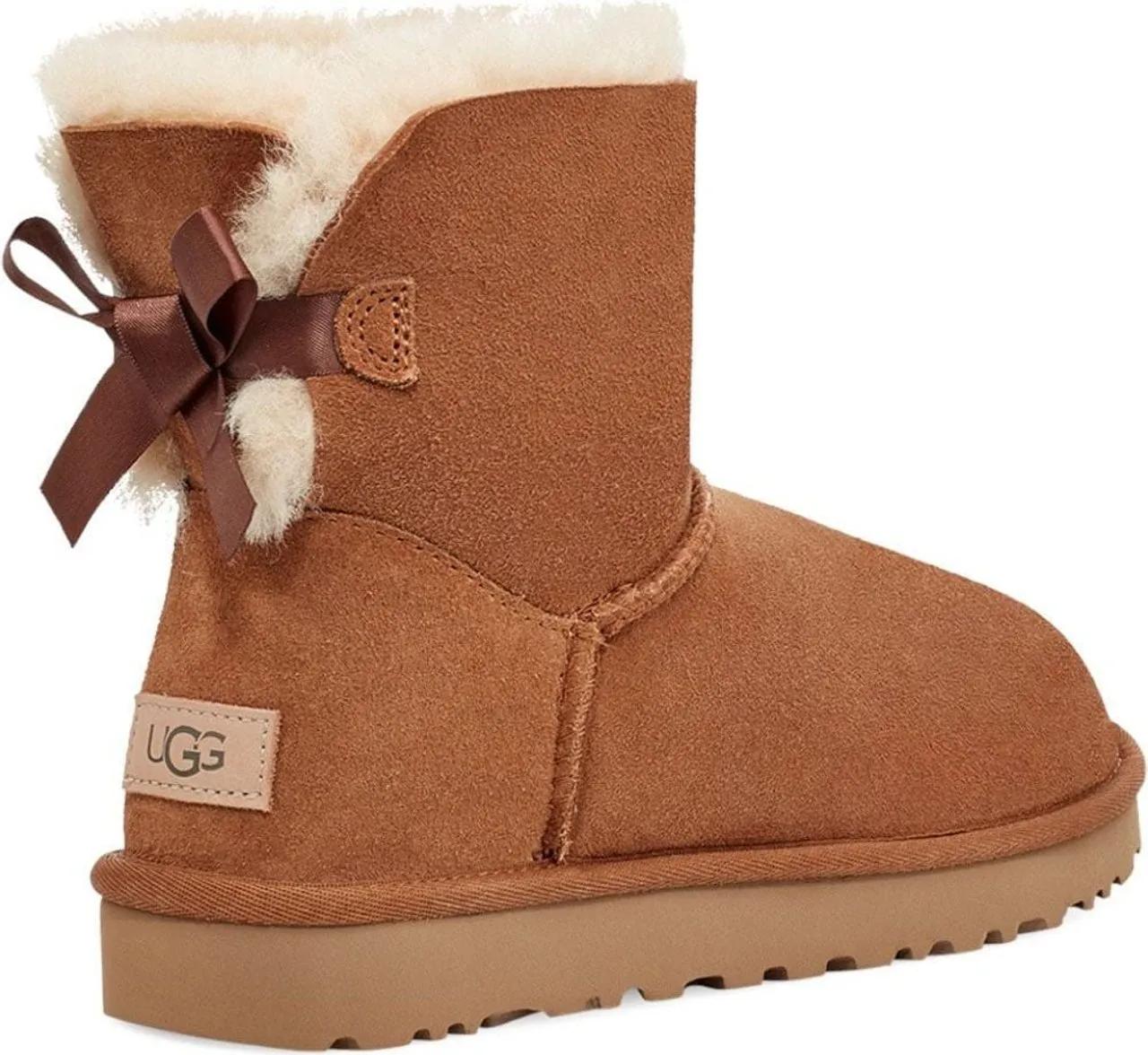 Thumbnail - UGG Stiefeletten - Ugg Dames Laars Bruin 1016501/CHE Mini Bailey Bow - Gr. 36 (EU) - in Braun - für Damen