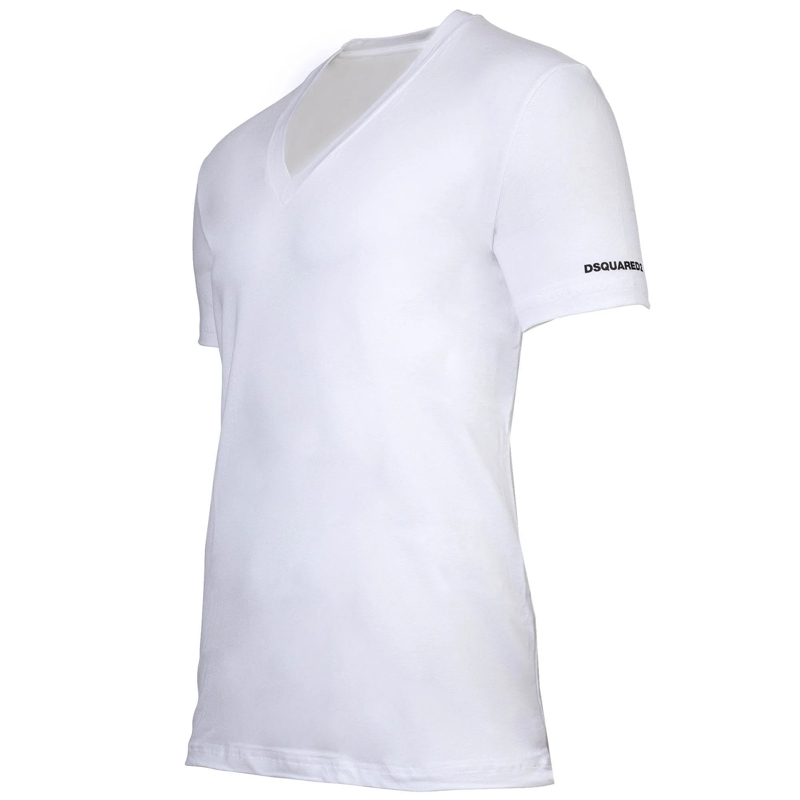 Dsquared2 T-Shirt TWIN-PACK V-NECK T-SHIRT 2er Pack weiss(Image 3)