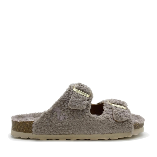 thies Sandale thies 1856 ® Eco Teddy Sandal vegan taupe (W/X) taupe