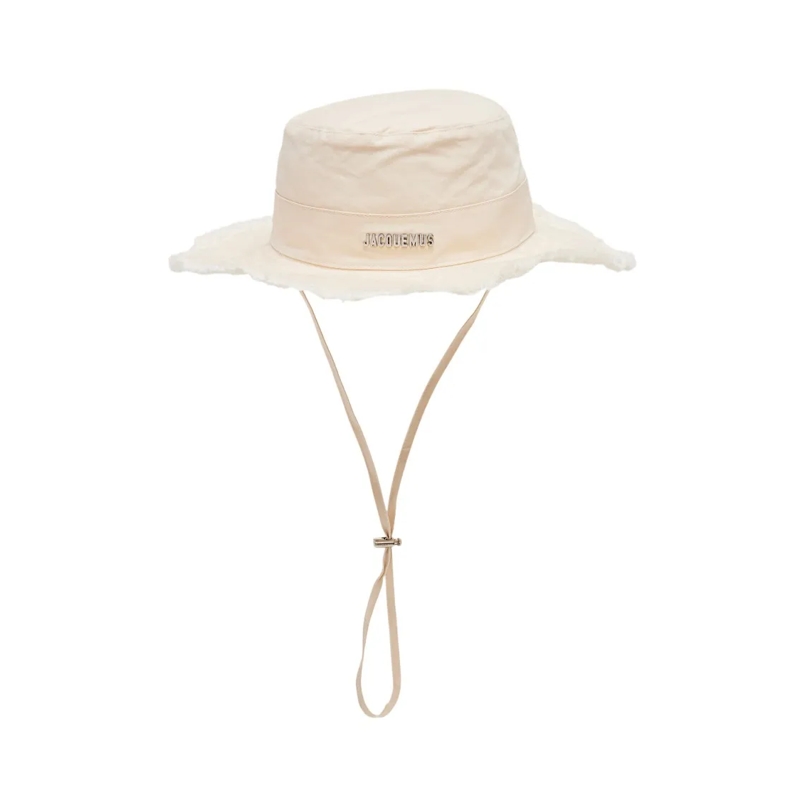Jacquemus Hut Le Bob Artichaut Cotton Hat White