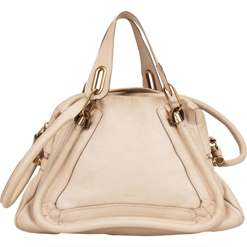 Chloé Tote Chloe Leather Paraty Handbag weiß