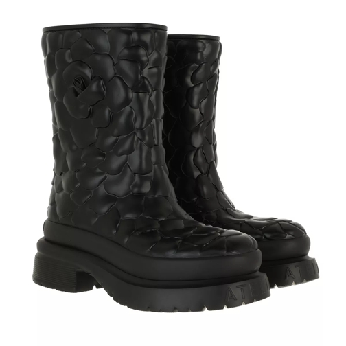 Valentino Garavani Rose Edition Boots Black Rain Boot
