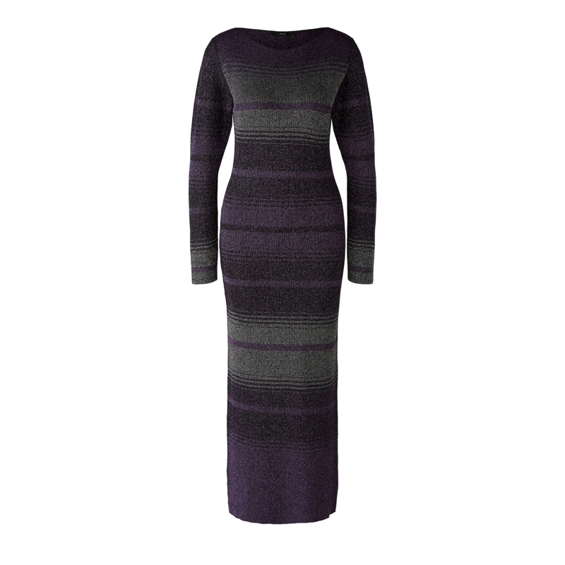 Oui Strickkleid Strickkleid lila