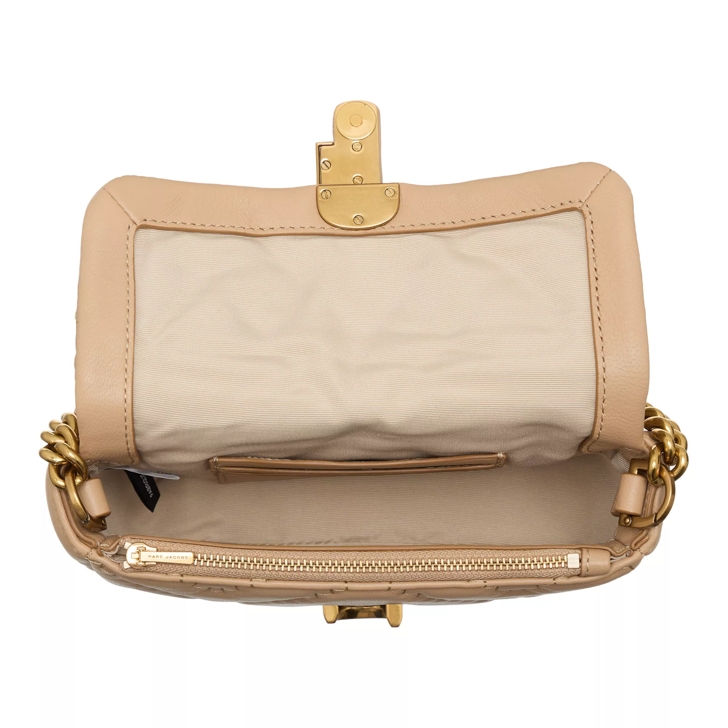 Marc Jacobs The Quilted Leather J Marc Mini Shoulder Bag Camel Schultertasche