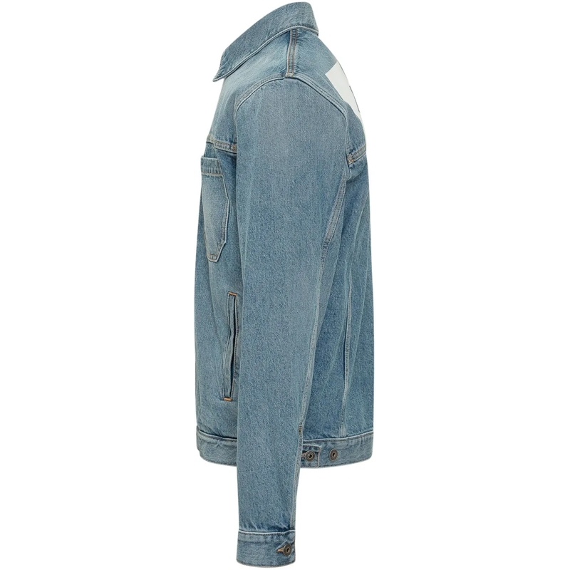 Off-White Veste en jean Giacca in Denim con Tasche blau(Image 3)
