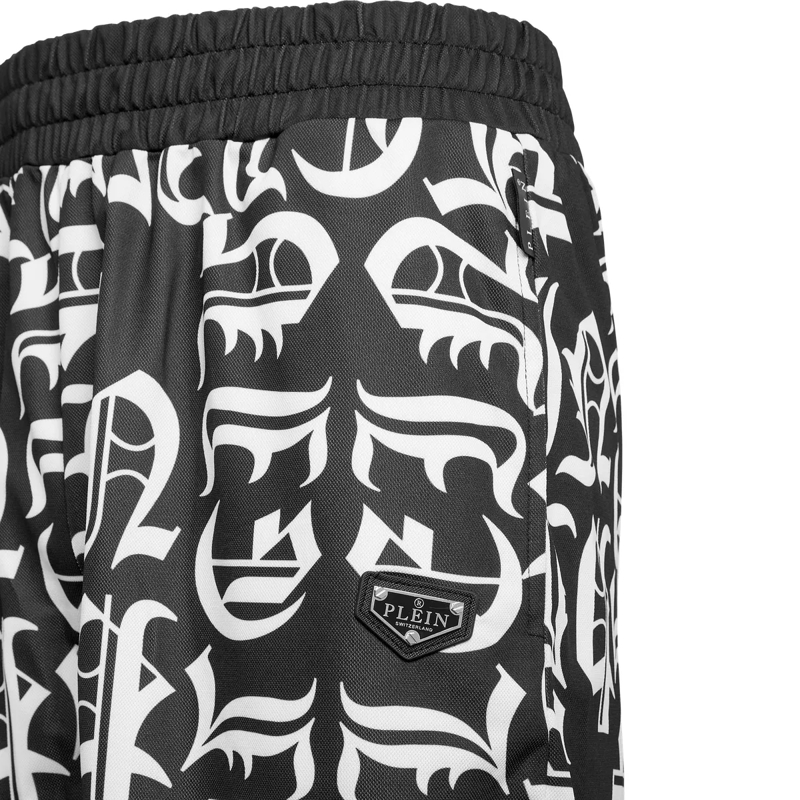 Philipp Plein Jogginghose Diese Jogging Korb Shorts Gothic Plein ist entworf schwarz(Image 5)